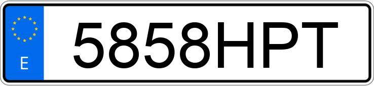 Numer rejestracyjny 5858HPT posiada PEUGEOT 208