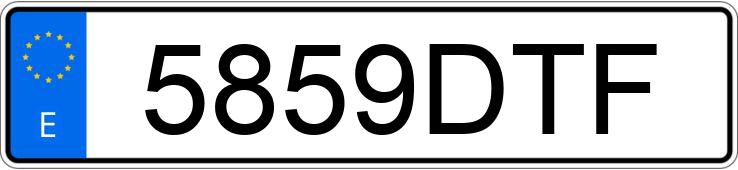 Numer rejestracyjny 5859DTF posiada SUZUKI BURGMAN 125