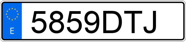 Numer rejestracyjny 5859DTJ posiada FORD FOCUS C-MAX