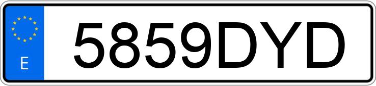 Numer rejestracyjny 5859DYD posiada MERCEDES A (168-169)