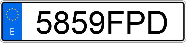 Numer rejestracyjny 5859FPD posiada CITROEN C4