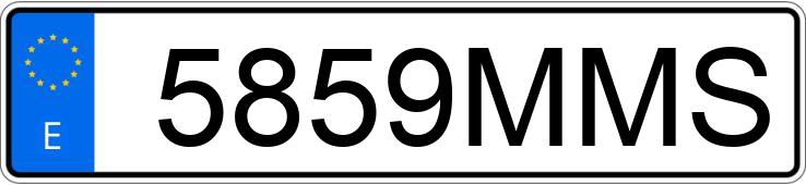 Numer rejestracyjny 5859MMS posiada AUDI A5 SPORTBACK