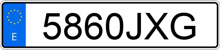 Numer rejestracyjny 5860JXG posiada VOLKSWAGEN POLO