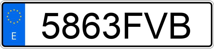 Numer rejestracyjny 5863FVB posiada FIAT BRAVO