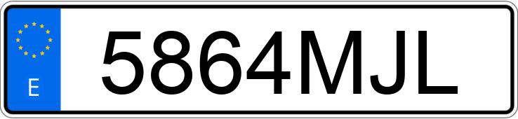 Numer rejestracyjny 5864MJL posiada BMW SERIE 3