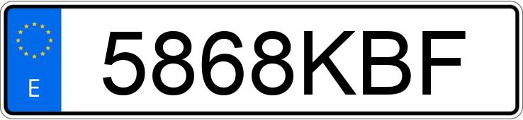 Numer rejestracyjny 5868KBF posiada BMW SERIE 4