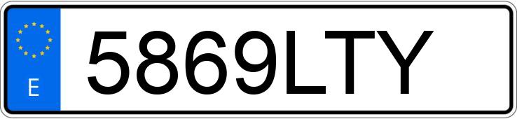 Numer rejestracyjny 5869LTY posiada BMW SERIE 3