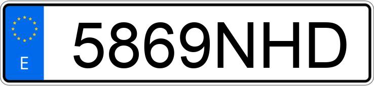 Numer rejestracyjny 5869NHD posiada EBRO S700