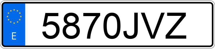 Numer rejestracyjny 5870JVZ posiada BMW SERIE 1