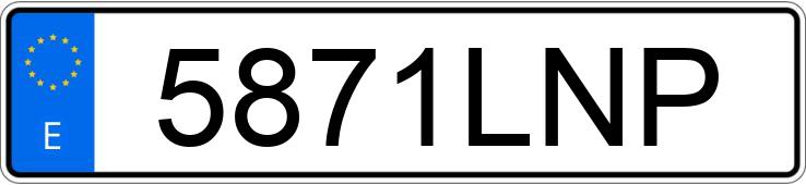 Numer rejestracyjny 5871LNP posiada MITSUBISHI ECLIPSE CROSS