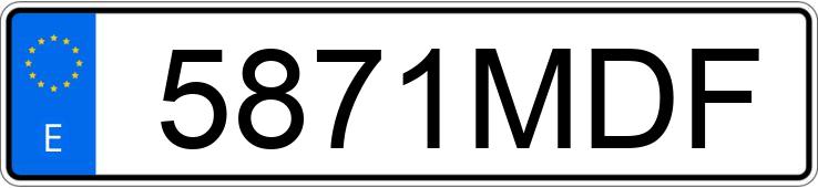 Numer rejestracyjny 5871MDF posiada KIA STONIC