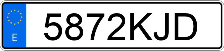Numer rejestracyjny 5872KJD posiada SEAT LEON