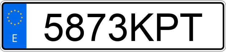 Numer rejestracyjny 5873KPT posiada RENAULT KADJAR