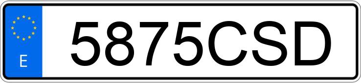 Numer rejestracyjny 5875CSD posiada SEAT TOLEDO Numer rejestracyjny 5875CSD posiada SEAT TOLEDO