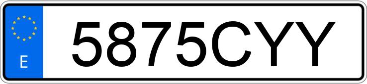 Numer rejestracyjny 5875CYY posiada FORD TRANSIT Numer rejestracyjny 5875CYY posiada FORD TRANSIT