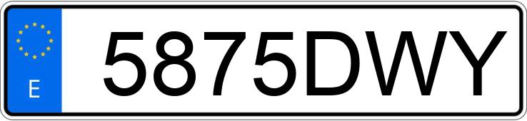 Numer rejestracyjny 5875DWY posiada MERCEDES M (163-164)