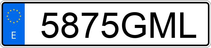 Numer rejestracyjny 5875GML posiada PEUGEOT 807
