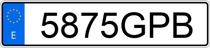 Numer rejestracyjny 5875GPB posiada RENAULT MEGANE