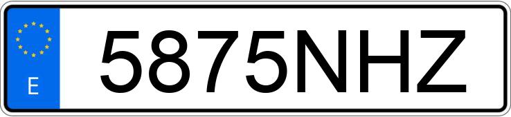 Numer rejestracyjny 5875NHZ posiada CITROEN C3