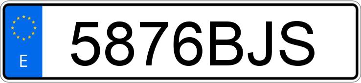 Numer rejestracyjny 5876BJS posiada CITROEN XSARA