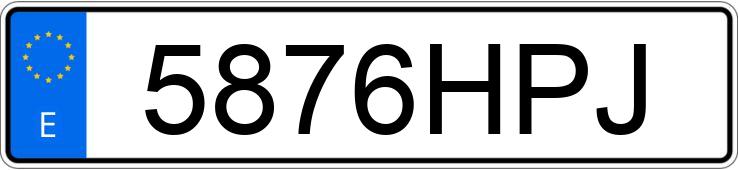 Numer rejestracyjny 5876HPJ posiada SEAT IBIZA Numer rejestracyjny 5876HPJ posiada SEAT IBIZA