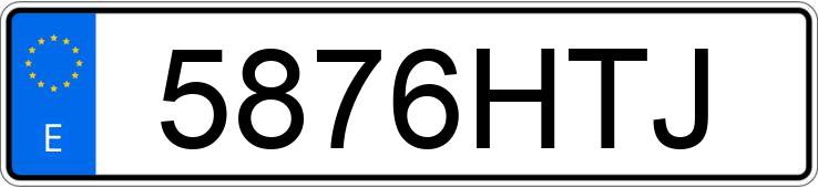 Numer rejestracyjny 5876HTJ posiada SEAT IBIZA