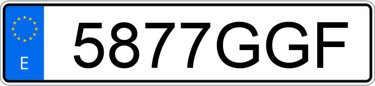 Numer rejestracyjny 5877GGF posiada YAMAHA FZ6