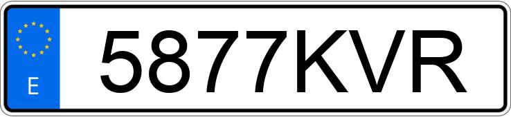 Numer rejestracyjny 5877KVR posiada MERCEDES C (204)