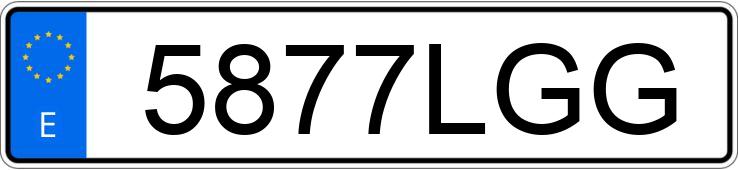 Numer rejestracyjny 5877LGG posiada OPEL CORSA