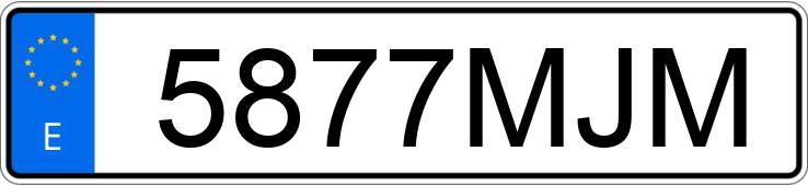 Pirat drogowy w pojeździe o numerach rejestracyjnych 5877MJM