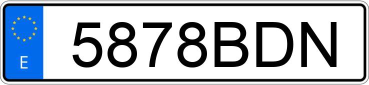 Numer rejestracyjny 5878BDN posiada OPEL ASTRA GTC