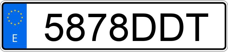 Numer rejestracyjny 5878DDT posiada NISSAN PRIMERA