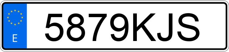 Numer rejestracyjny 5879KJS posiada BMW SERIE 5