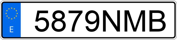 Numer rejestracyjny 5879NMB posiada AUDI A3
