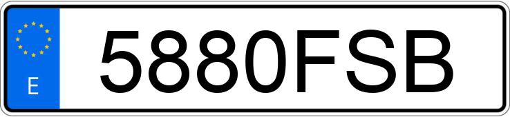 Numer rejestracyjny 5880FSB posiada MERCEDES E (211)