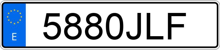 Numer rejestracyjny 5880JLF posiada RENAULT MEGANE