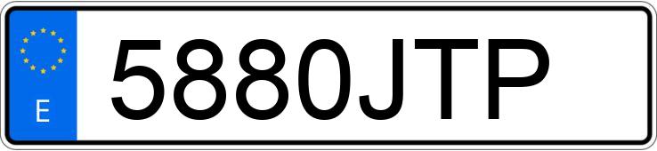 Numer rejestracyjny 5880JTP posiada VOLKSWAGEN POLO