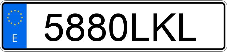 Numer rejestracyjny 5880LKL posiada AUDI A7 SPORTBACK