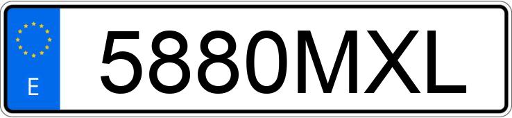 Numer rejestracyjny 5880MXL posiada MBK OCITO Numer rejestracyjny 5880MXL posiada MBK OCITO