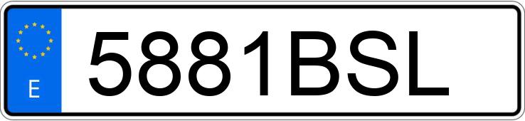 Numer rejestracyjny 5881BSL posiada MINI MINI Numer rejestracyjny 5881BSL posiada MINI MINI