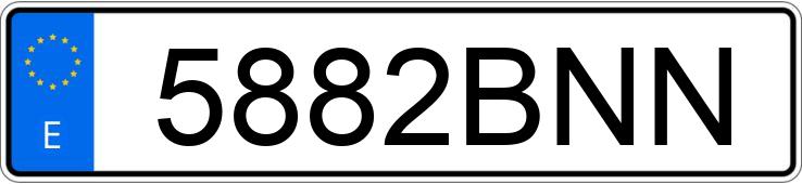 Numer rejestracyjny 5882BNN posiada BMW X5