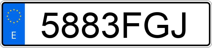 Numer rejestracyjny 5883FGJ posiada JAGUAR XKR