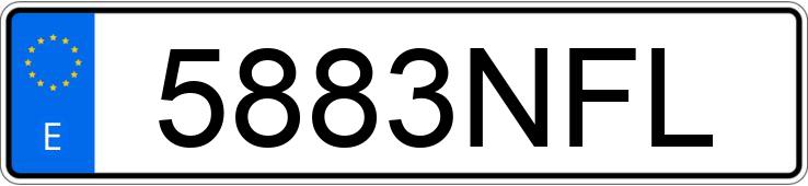 Numer rejestracyjny 5883NFL posiada VOLKSWAGEN GOLF Numer rejestracyjny 5883NFL posiada VOLKSWAGEN GOLF