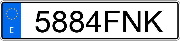 Numer rejestracyjny 5884FNK posiada YAMAHA XVS 650