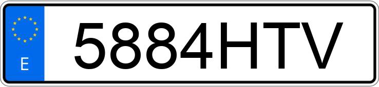 Numer rejestracyjny 5884HTV posiada SEAT IBIZA