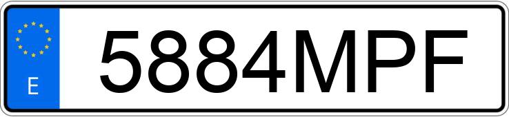 Numer rejestracyjny 5884MPF posiada BMW X1