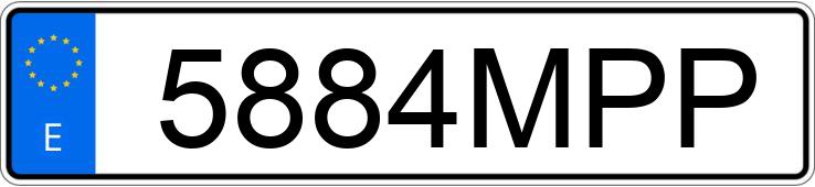 Numer rejestracyjny 5884MPP posiada RENAULT CLIO