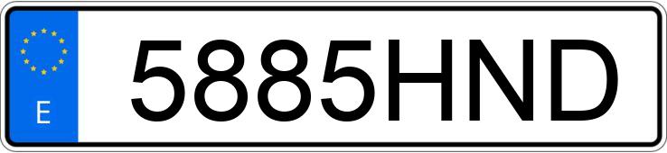 Numer rejestracyjny 5885HND posiada CITROEN C5