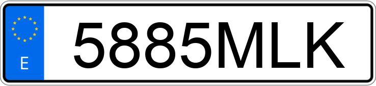 Numer rejestracyjny 5885MLK posiada FORD CUSTOM