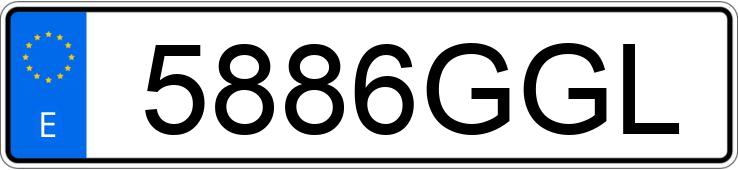 Numer rejestracyjny 5886GGL posiada BMW X3